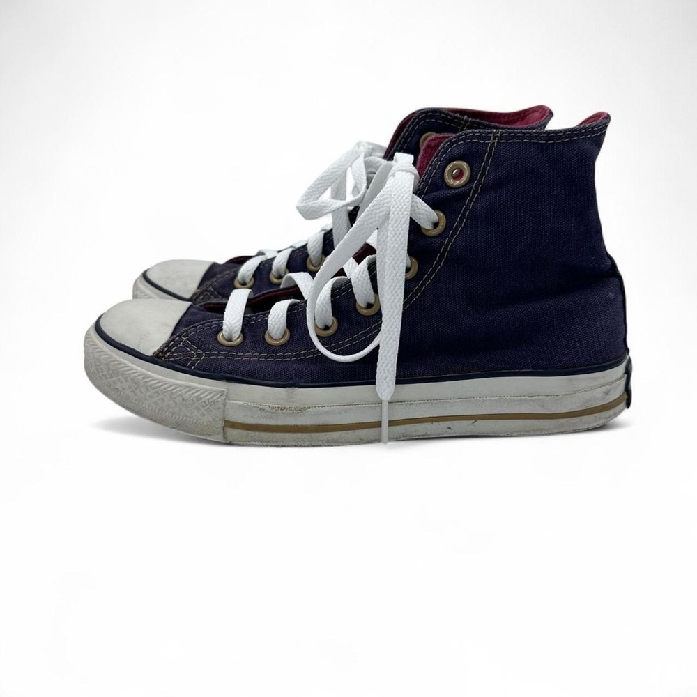 Converse All Star Chuck Taylor’s High Top Navy Blue White Red Chucks Men’s 5